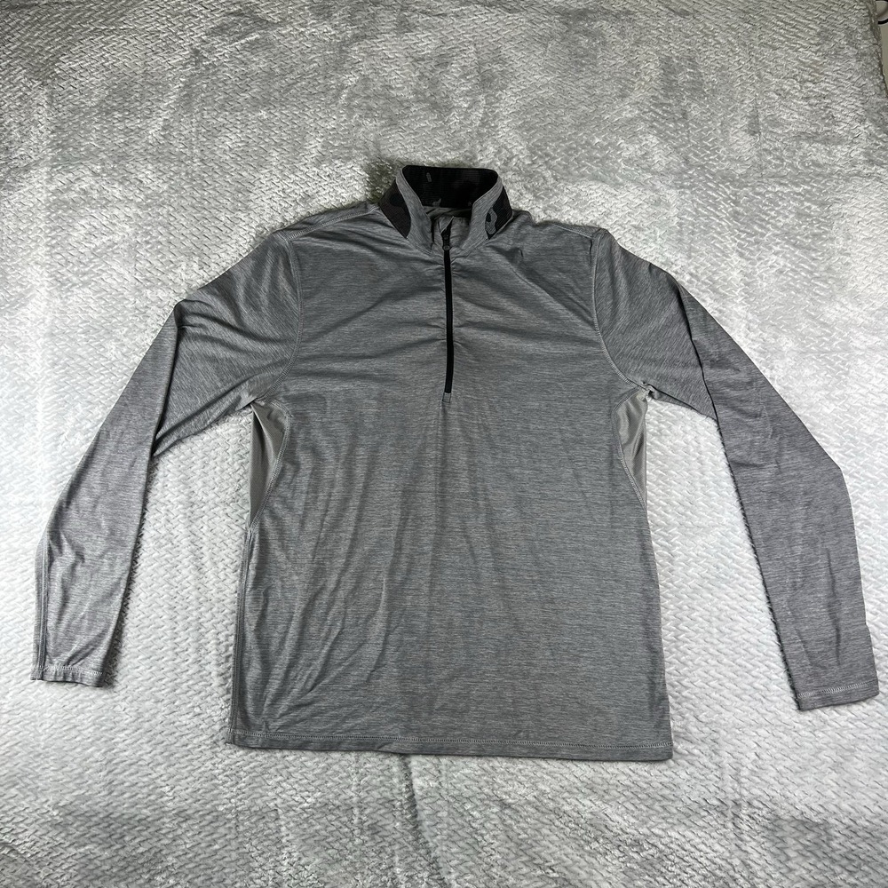 Greyson Sport Yukon Quarter Zip Pullover Men's Medium Gray Golf Performance